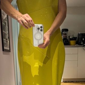 Ted Baker Chartreuse Bodycon Dress